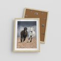 Plakat w ramie 30x40 - Siła koni w galopie - konie, galop - rama drewno