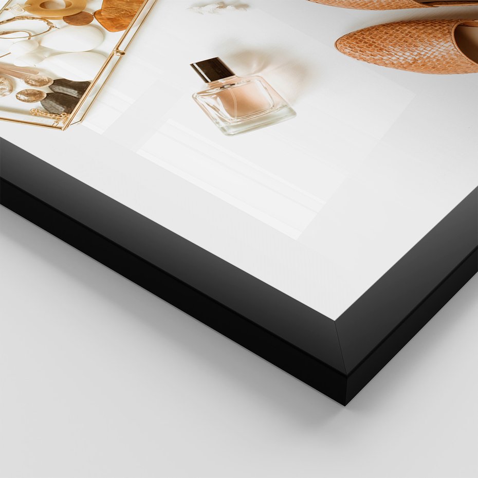 Zestaw obrazy w ramie 40x50 galeria - Motywacyjny, napis, typografia, kobieca - rama czarna