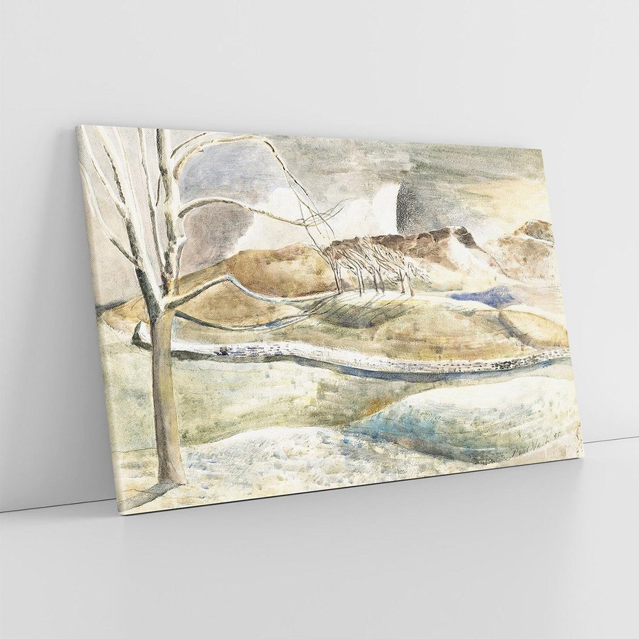 Obraz na płótnie 120x80 - Moonrise over Cleeve Hill (1945), Paul Nash - Reprodukcja - reprodukcja, obraz na płótnie