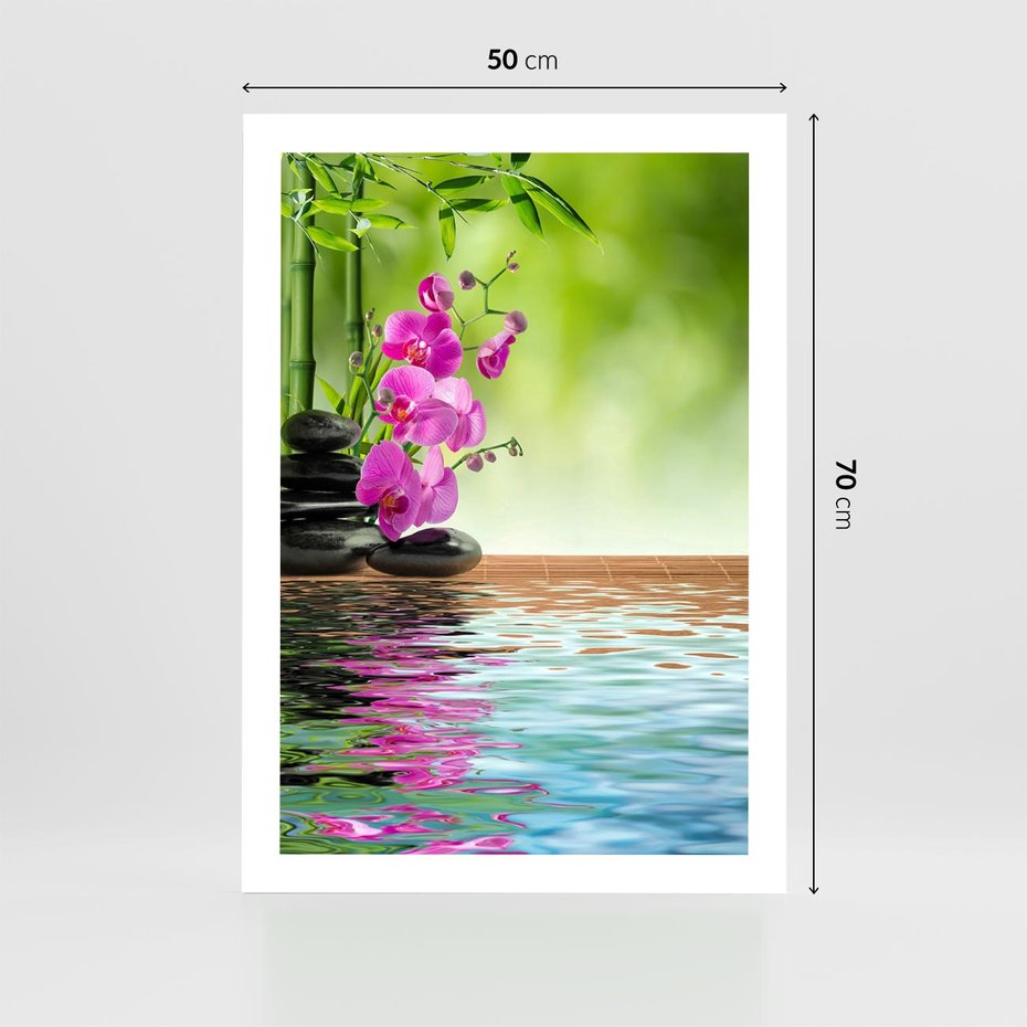 Plakat bez ramy 50x70 - Oaza Storczyka i Wody - spa, storczyk