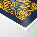 Plakat bez ramy 30x40 - Wibracje Wyobraźni - zebra, granatowe tłó