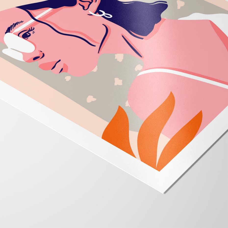 Plakat bez ramy 21x30 - Kobieca Esencja - nowoczesny plakat, styl retro