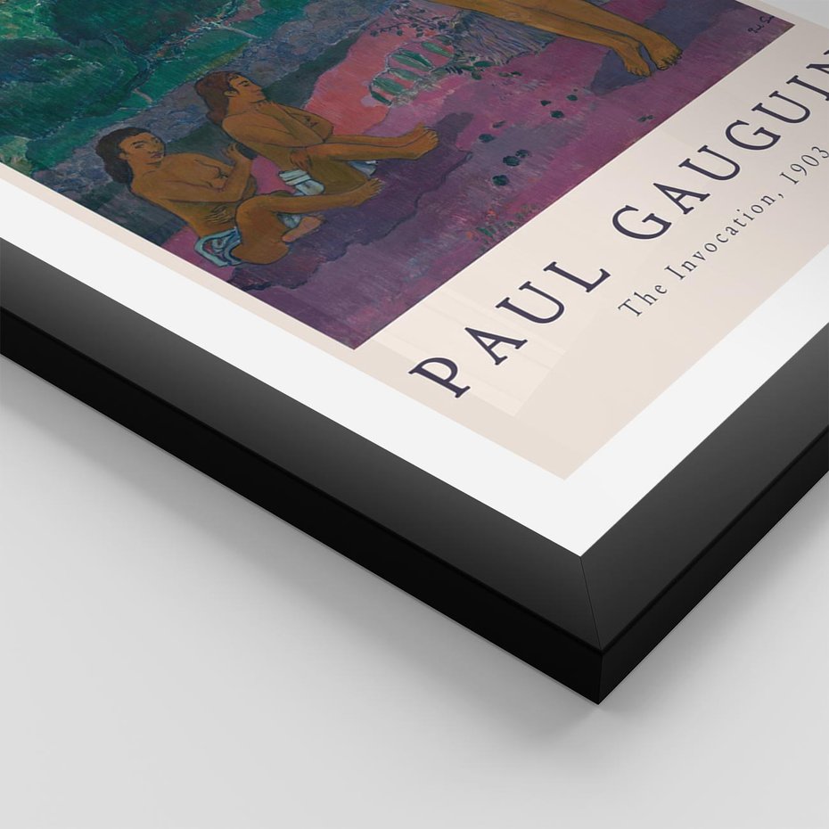 Plakat w ramie 30x40 - Reprodukcja Gauguina: Sztuka Egzotyczna na Plakacie - paul gauguin, plakat - rama czarna