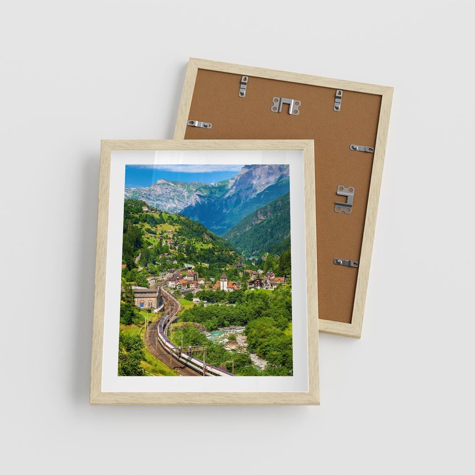 Plakat w ramie 40x50 - Magiczne Horyzonty - pejzaż, perspektywa - rama drewno