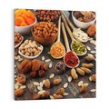Obraz na płótnie 30x30 - Szlachetne smaki kuchni - nasiona, bakalie