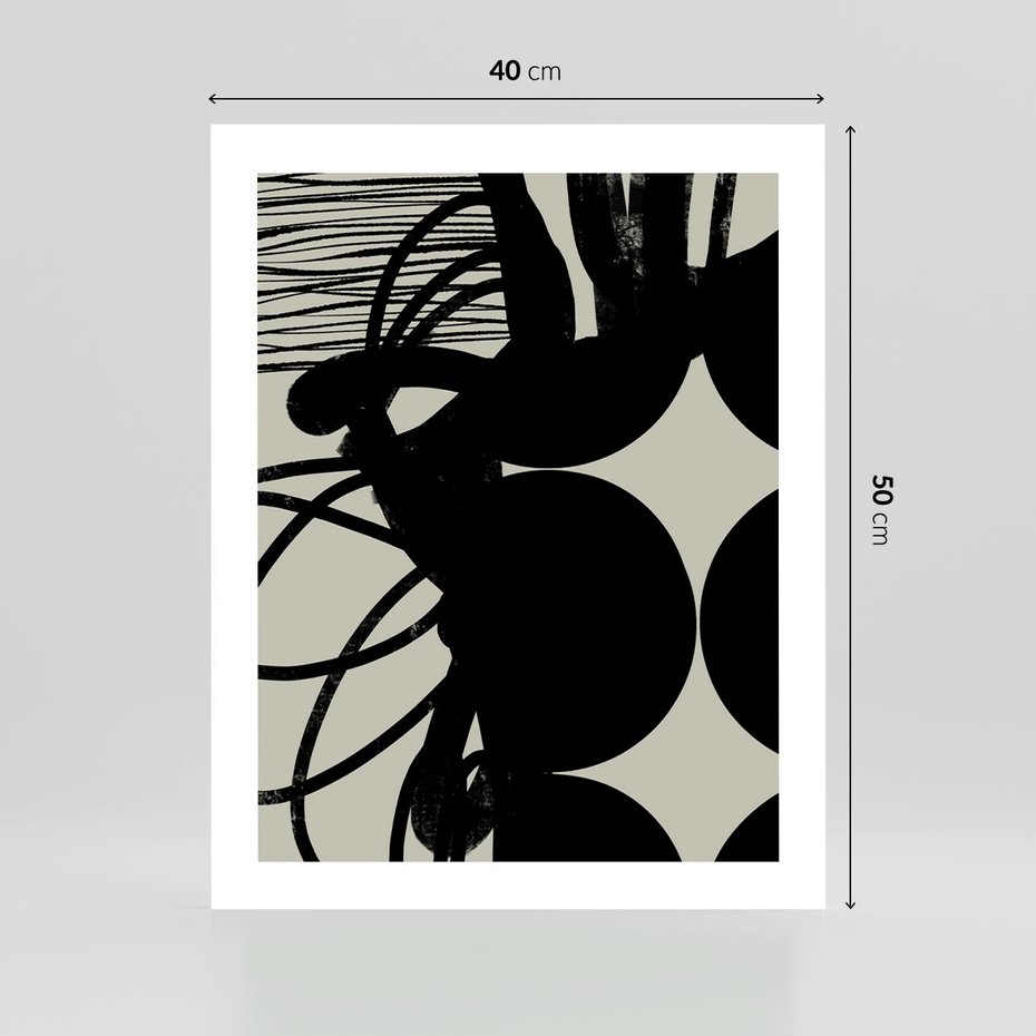 Plakat bez ramy 40x50 - Modernistyczne Refleksje - abstrakcja, mroczny klimat