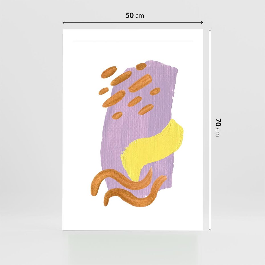 Plakat bez ramy 50x70 - Kolorowe Pastelowe Spektrum - akwarela, minimalizm