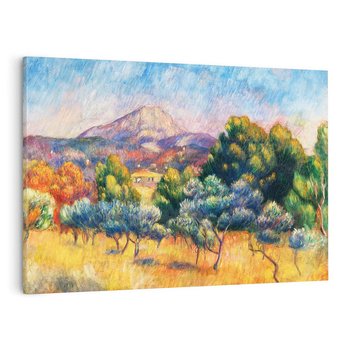 Obraz na płótnie 100x70 - Montagne Sainte-Victoire (Paysage) (1889), Pierre-Auguste Renoir - Reprodukcja - reprodukcja, obraz na płótnie