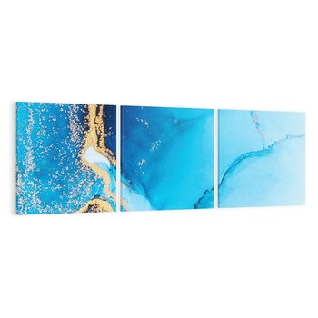 Obraz na płótnie 150x50 - Elegancja i Wyrafinowanie - marmur, złoto