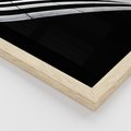 Zestaw obrazy w ramie 50x70 galeria - Architektura, czarno, biały, miasto - rama drewno