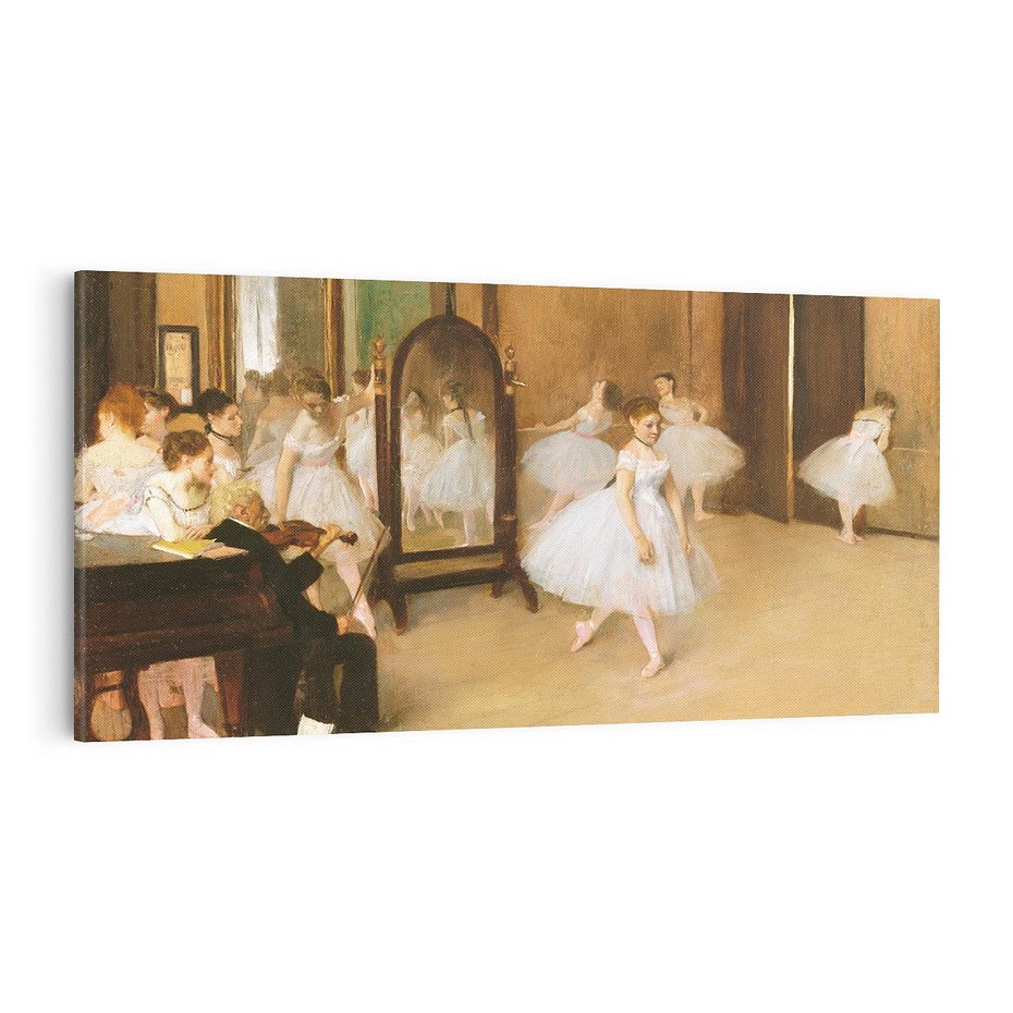 Obraz na płótnie 140x70 - The Dancing Class (1870), Edgar Degas - Reprodukcja - reprodukcja, obraz na płótnie