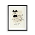 Plakat w ramie 30x40 - Kobieca Moc - nowoczesna sztuka kobieca, plakat - rama czarna