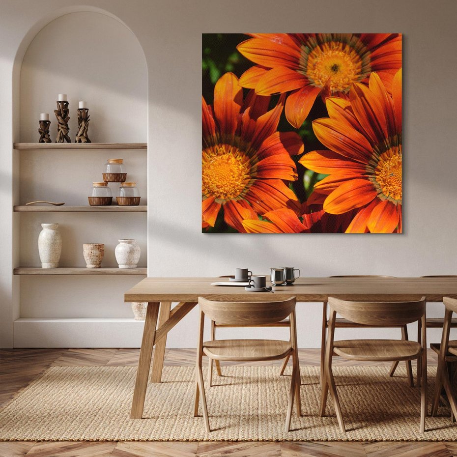 Obraz na płótnie 50x50 - Kwiatowa Esencja - kwiat, kwiaty