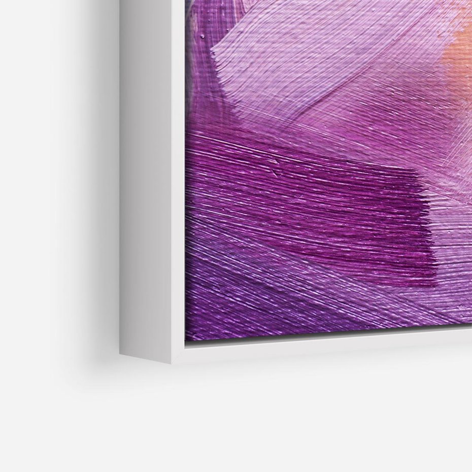 Obraz w ramie 80x80 - Abstrakcyjna gra kolorów - abstrakcja, akwarela - rama biała