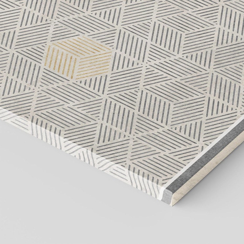 Obraz na płótnie 120x80 - Drobny Print Klasyki - geometryczne linie, styl mid century