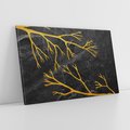 Obraz na płótnie 70x50 - Marmurowe Drzewa Snu - złote gałęzie, drzewa