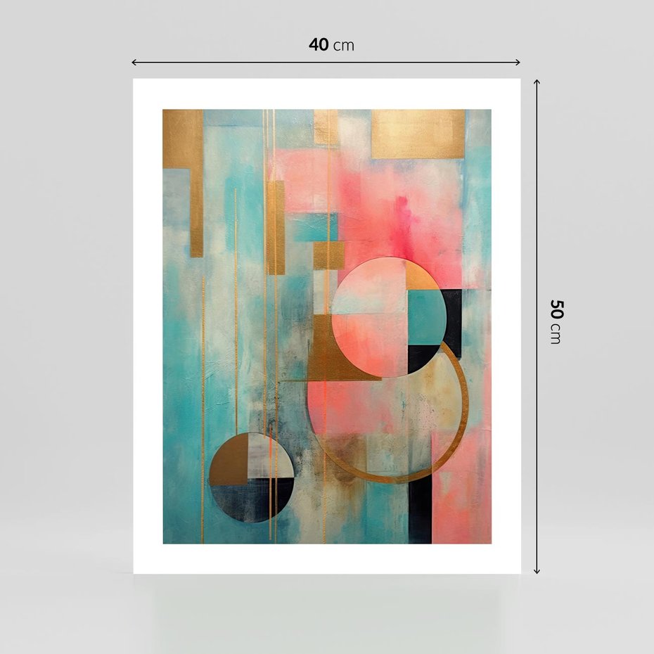 Plakat bez ramy 40x50 - Abstrakcyjny Bałagan - abstrakcja, obraz olejny