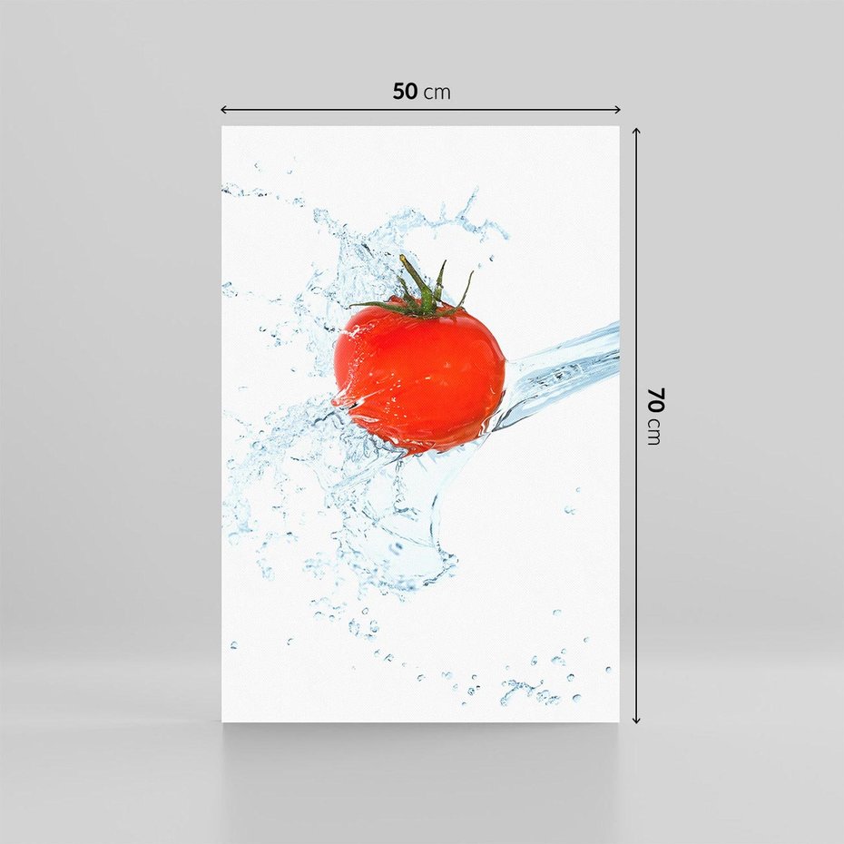Obraz na płótnie 50x70 - Apetyczna KuchniaNowoczesna Ekspresja - pomidor, jedzenie