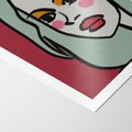 Plakat bez ramy 21x30 - Ekspresja Linii - nowoczesny plakat, mocna linie
