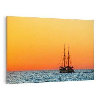 Obraz na płótnie 120x80 - Statek na oceanie - statek, morze
