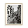 Plakat w ramie 50x70 - Zabłądzić w Wenecji - wenecja, kanały - rama drewno