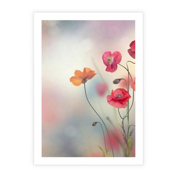 Plakat bez ramy 21x30 - Urok natury - kwiaty, akwarela