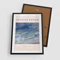 Plakat w ramie 50x70 - Auguste Renoir: Plakat z Pięknem Morza - auguste renoir, reprodukcja - rama czarna