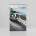 Obraz na płótnie 80x120 - Przez prerię ciężarówką - ciężarówka, USA