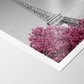Plakat bez ramy 21x30 - Różowy Paryż - czarno białe zdjęcie, wieża eiffla