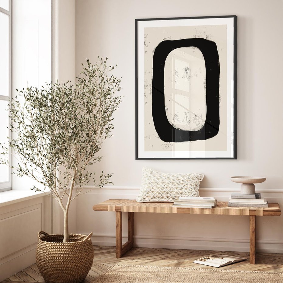 Plakat bez ramy 21x30 - Wnętrza Kształtów - abstrakcja, minimalizm