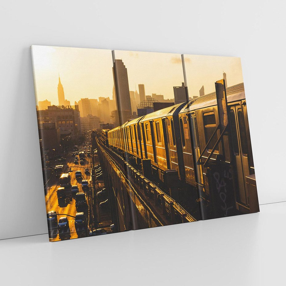 Obraz na płótnie 120x80 - Podróż Podziemna: Pociąg i Metro - pociąg, metro