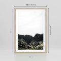 Plakat w ramie 50x70 - Górska Potęga - górski krajobraz, góry - rama drewno