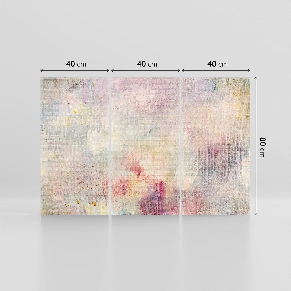 Obraz na płótnie 120x80 - Miękka Melodia Pasteli - olejne płótno, pastelowe kolory