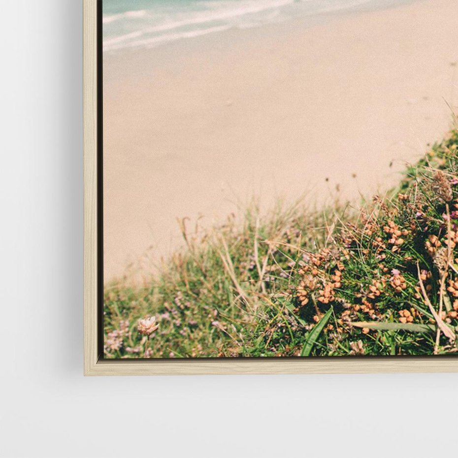 Obraz w ramie 70x50 - Perspektywa Klifu - fotografia, ocean - rama drewno