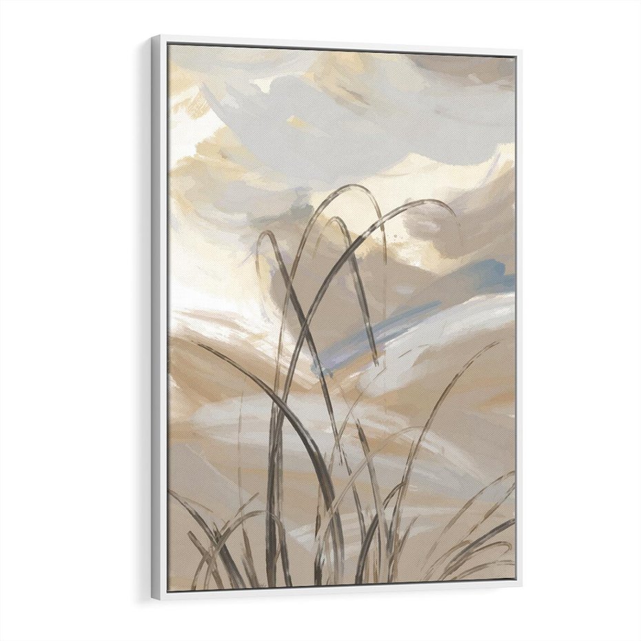 Obraz w ramie 70x100 - Nowoczesne Odbicia - akwarela, obraz - rama biała