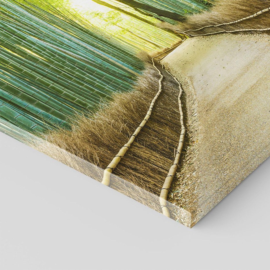 Obraz na płótnie 80x120 - Droga przez japoński bambusowy las - droga, japonia
