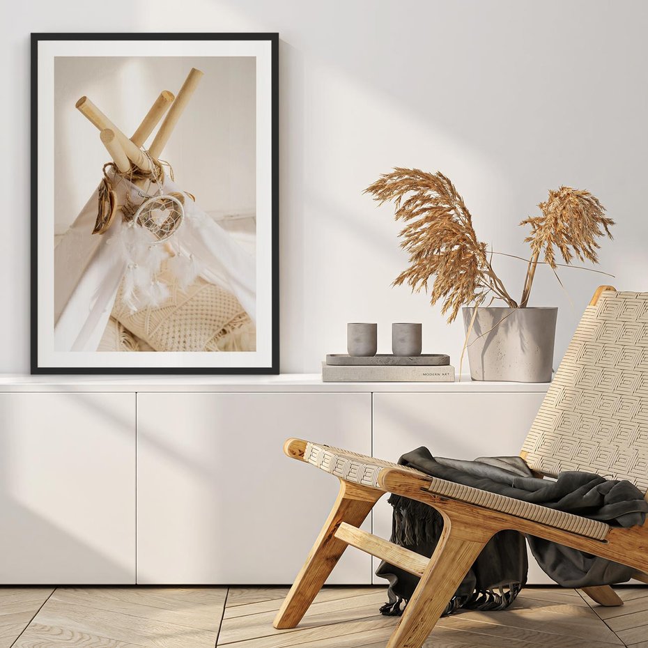 Plakat bez ramy 50x70 - Oaza Swobodnego Stylu - boho, tipi