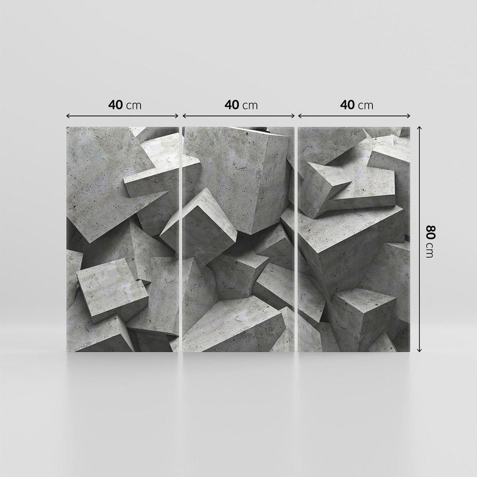 Obraz na płótnie 120x80 - Abstrakcja w Trzech Wymiarach - 3D, abstrakcja