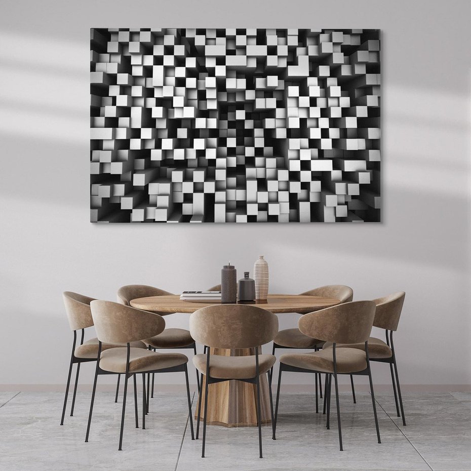 Obraz na płótnie 100x70 - Abstrakcyjne wizje w 3D - 3D, abstrakcja