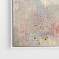 Obraz w ramie 100x70 - Miękka Melodia Pasteli - olejne płótno, pastelowe kolory - rama biała