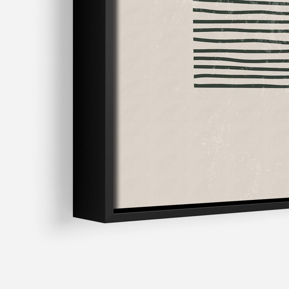 Obraz w ramie 70x100 - Przenikająca Kreatywność - nowoczesna sztuka, minimalizm - rama czarna