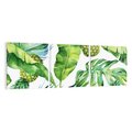 Obraz na płótnie 90x30 - Oaza Natury - liście, tropikalne