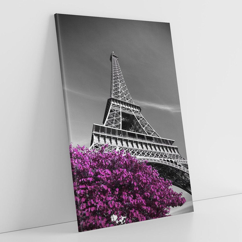 Obraz na płótnie 80x120 - Urok Eiffla w Paryżu - Eiffla, Paryż