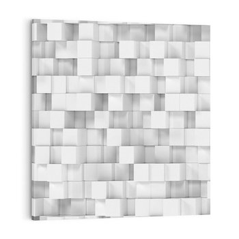 Obraz na płótnie 50x50 - Abstrakcja w 3D: kolorowa ekspresja - 3D, abstrakcja