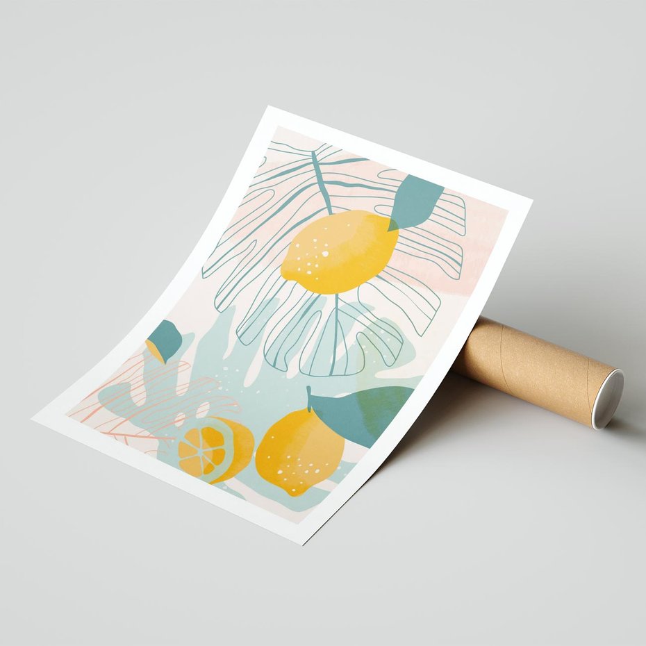 Plakat bez ramy 30x40 - Świeżość Natury - plakat, nowoczesna grafika