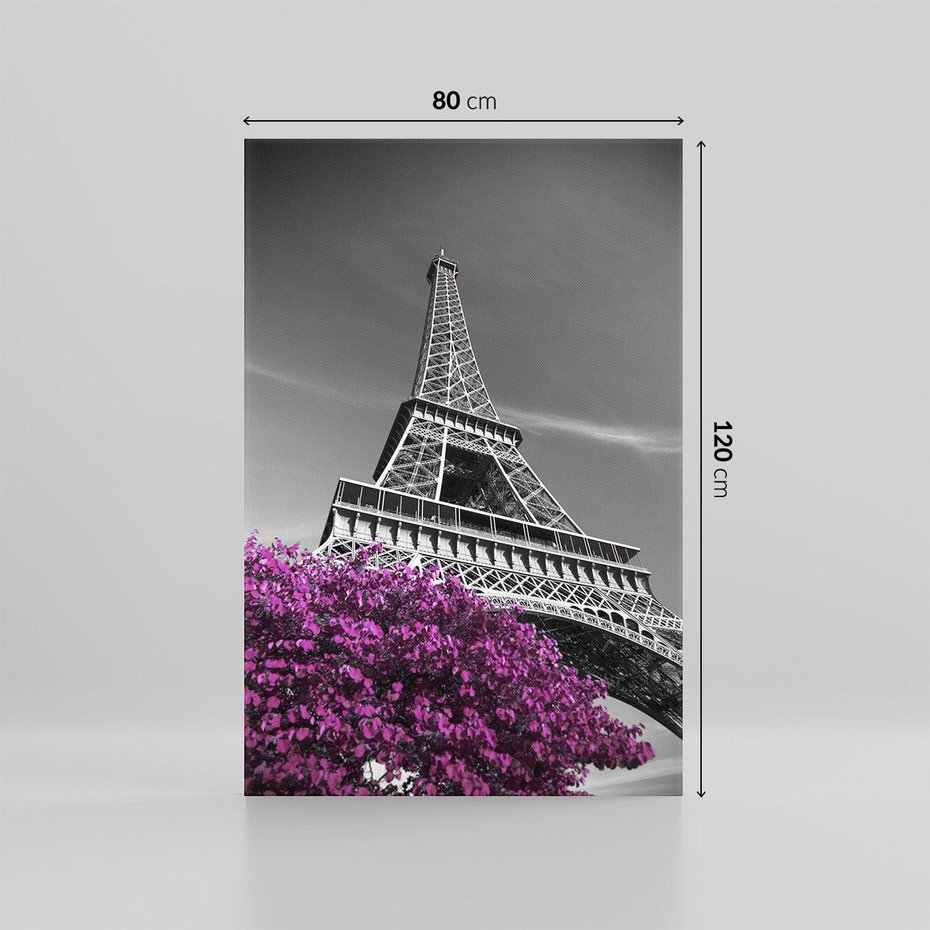 Obraz na płótnie 80x120 - Urok Eiffla w Paryżu - Eiffla, Paryż