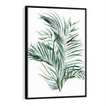 Obraz w ramie 50x70 - Blask Natury - złote, liście - rama czarna