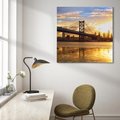 Obraz na płótnie 70x70 - Most w mieście - most, miasto