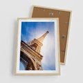 Plakat w ramie 50x70 - Eiffla - ikona Paryża - Eiffla, Paryż - rama drewno