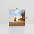 Obraz na płótnie 70x70 - Plaża Morza z Skałami - plaża, morze